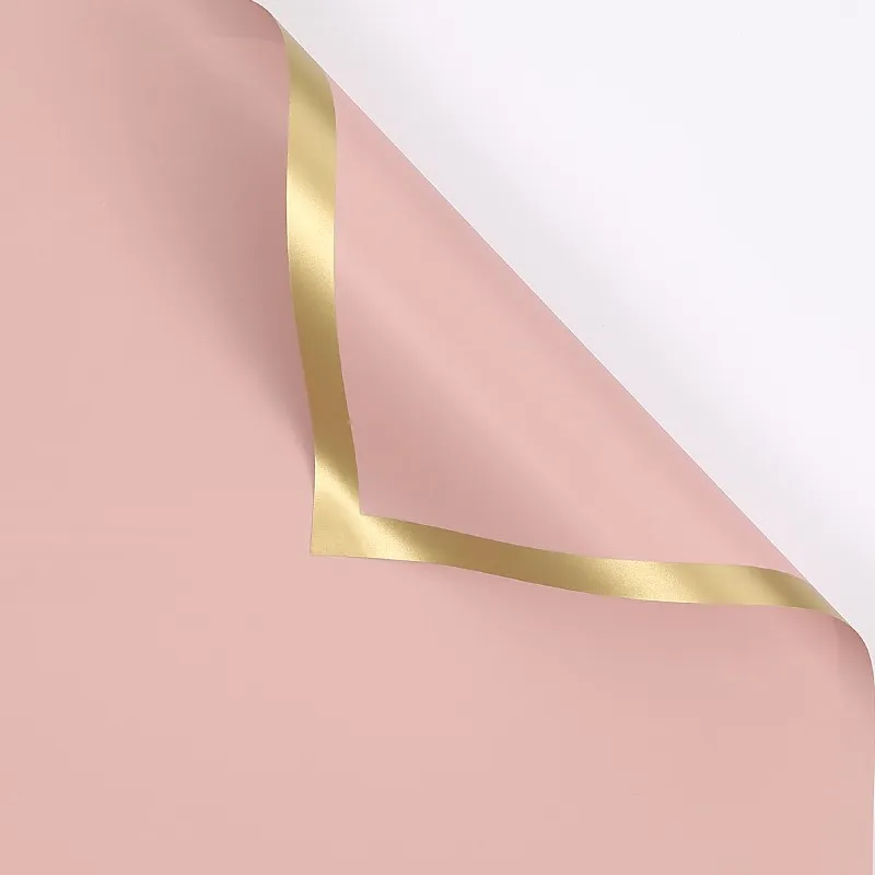 Celofan „Gold kant” Pink #162