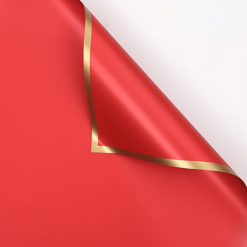 Celofan "Gold kant" Rosu #012