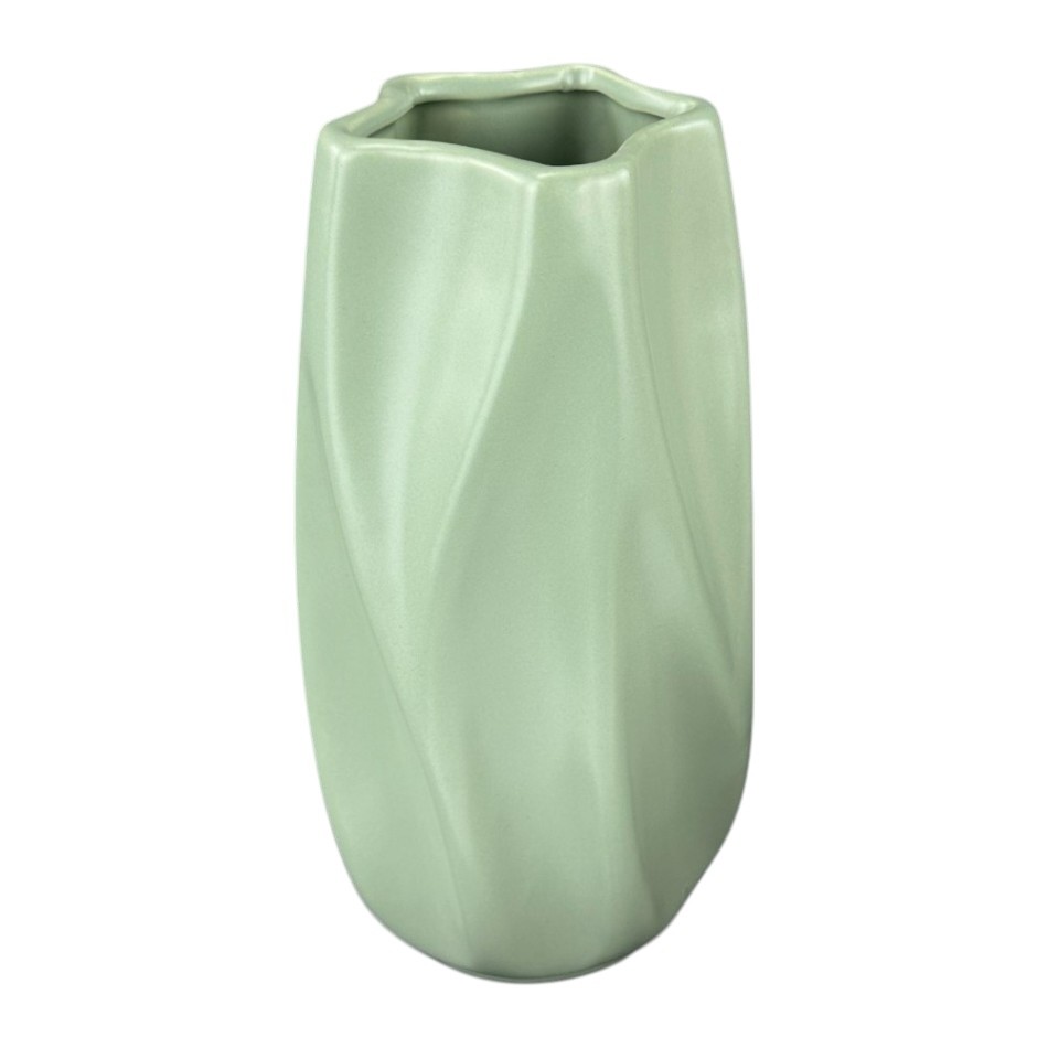Vaza mare din ceramica "Waves" verde