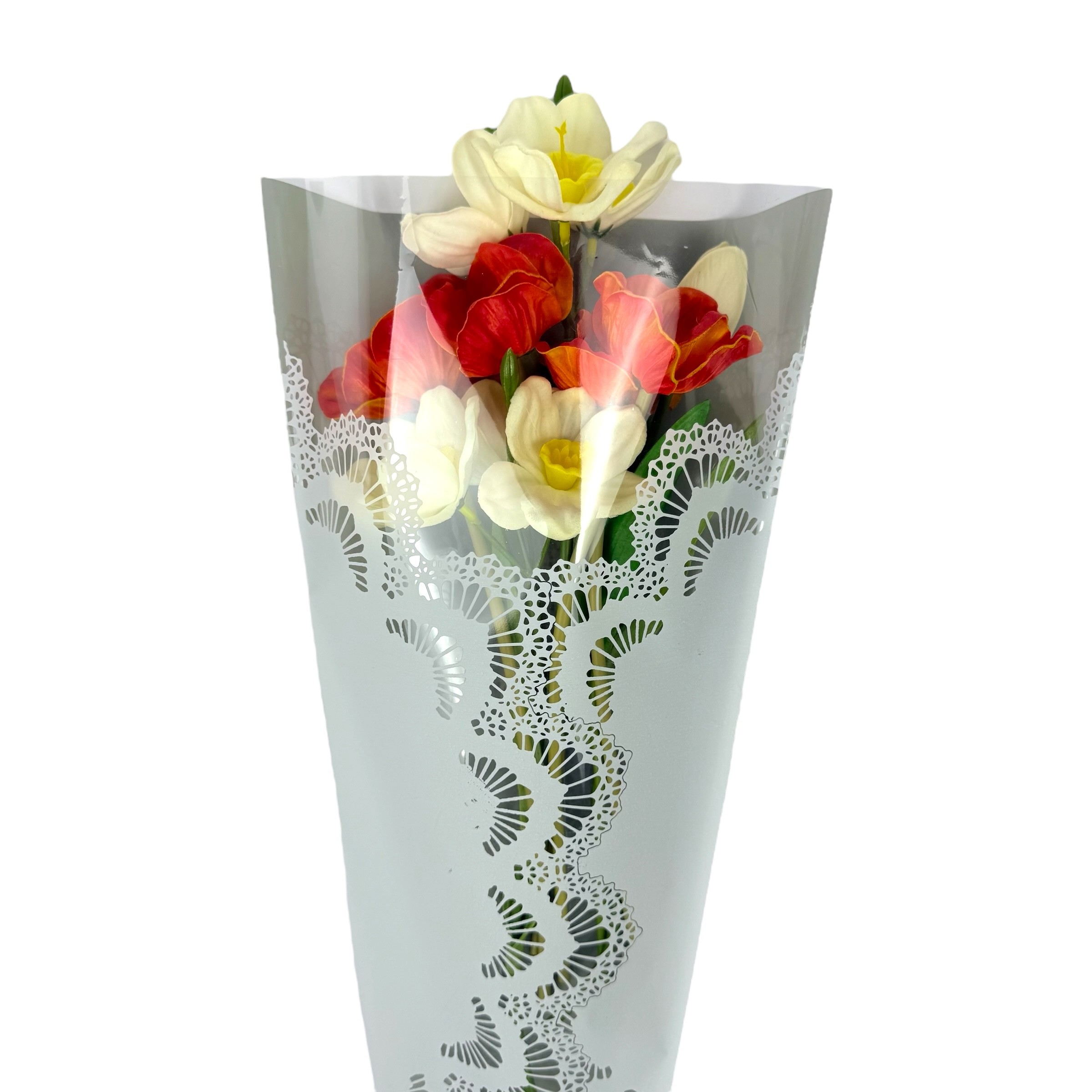 "Amazing" cellophane flower bag #04