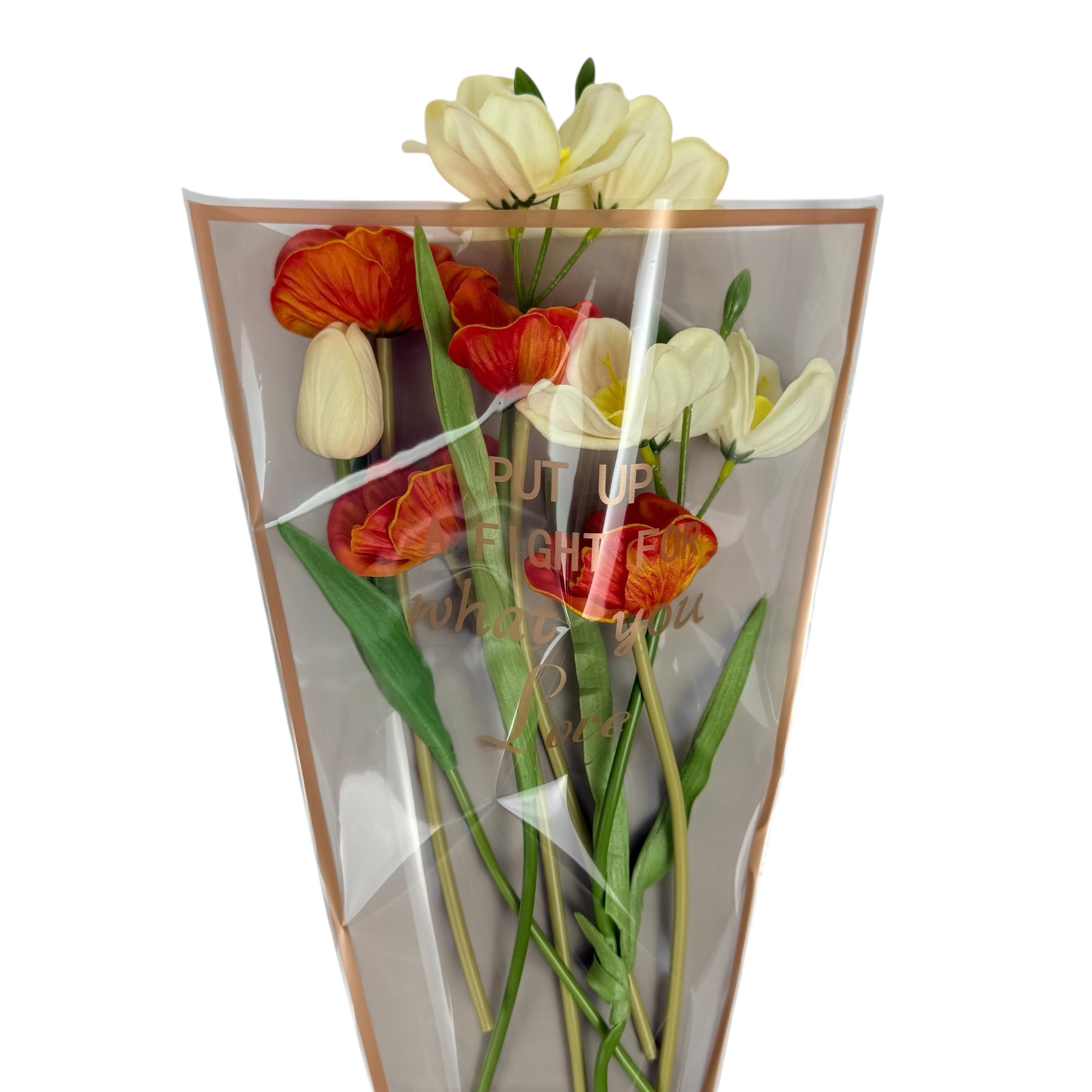 Чудотворна целофанова торбичка за цветя #123