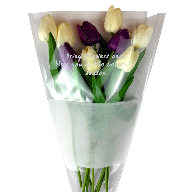 Geanta de celofan pentru flori "Line" #111