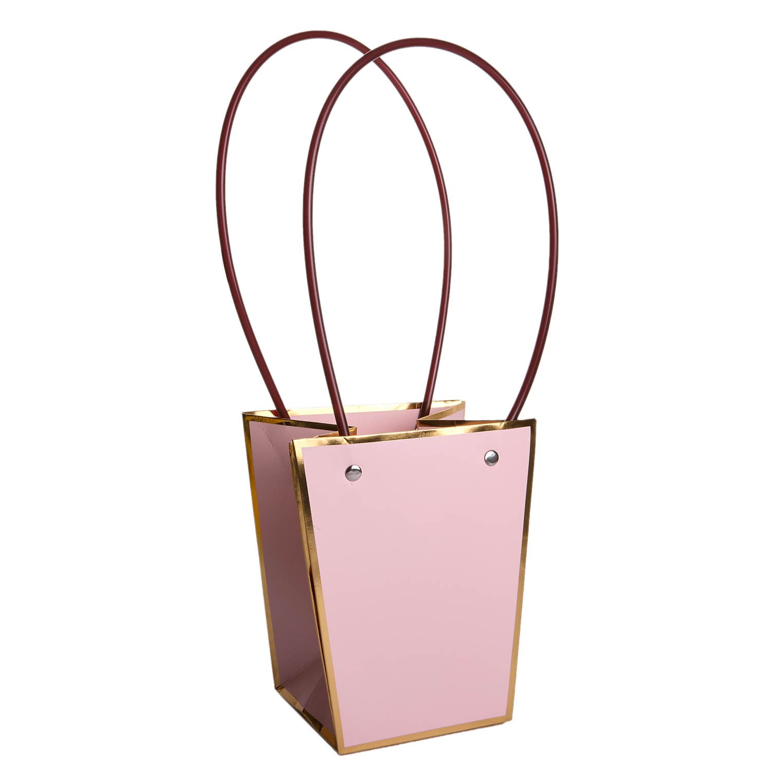 Set of 4 cool pink trapezoid bags