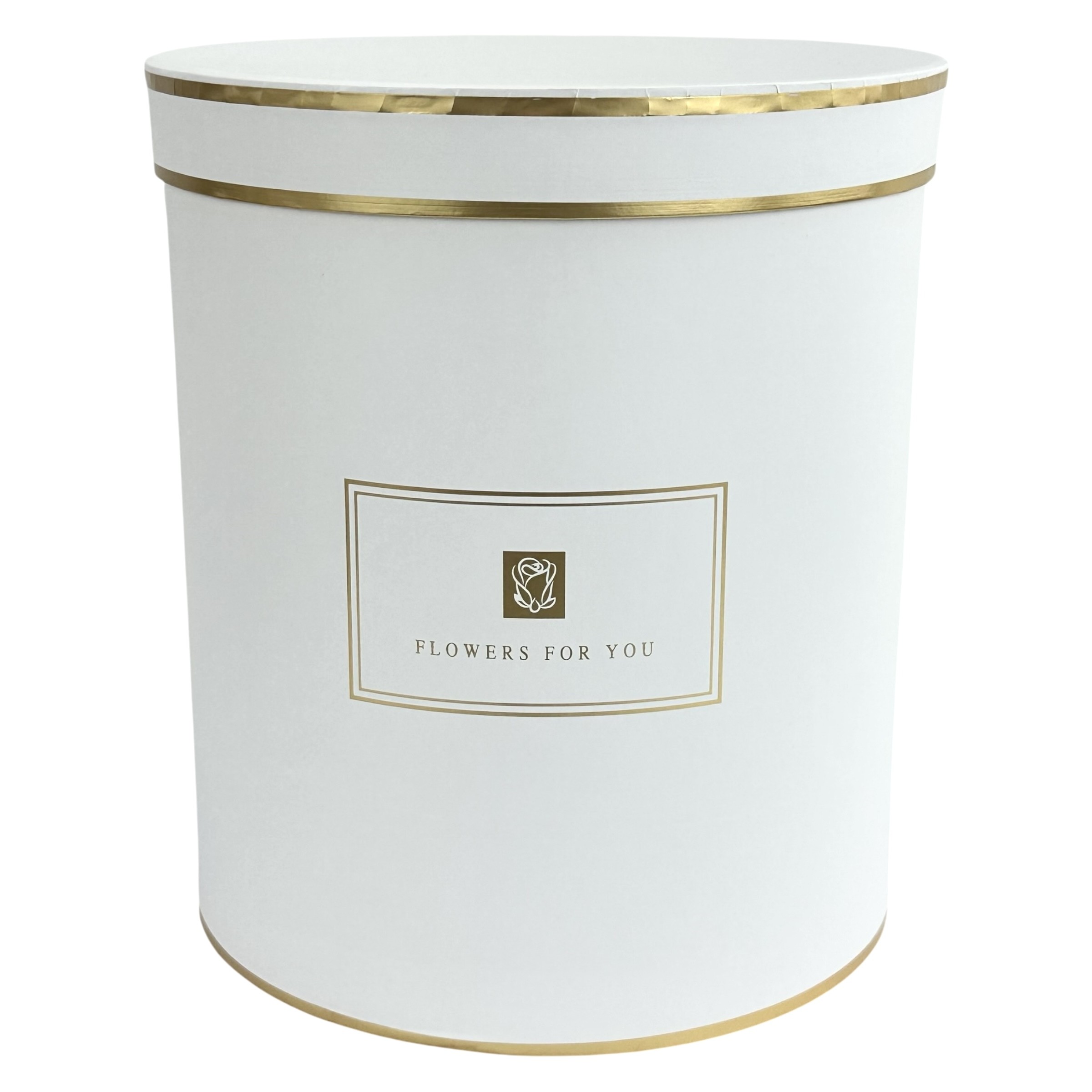 Комплект от 3 бели кръгли кутии "Chic"