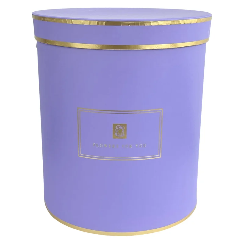 Set 3 cutii violet rotunde "Chic"