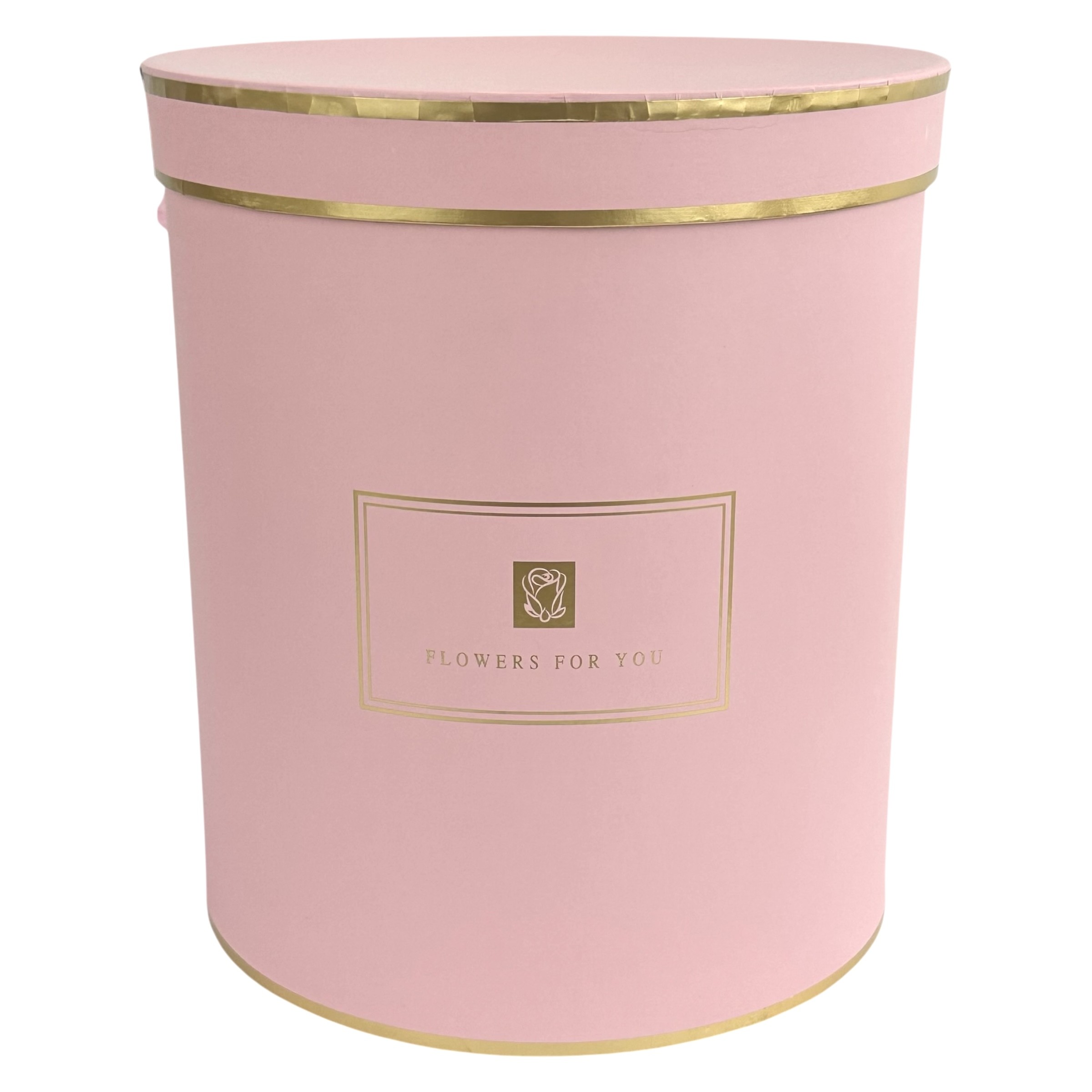 Комплект от 3 розови кръгли кутии "Chic"