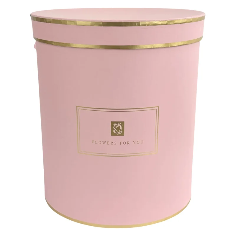 Set 3 cutii roz rotunde "Chic"