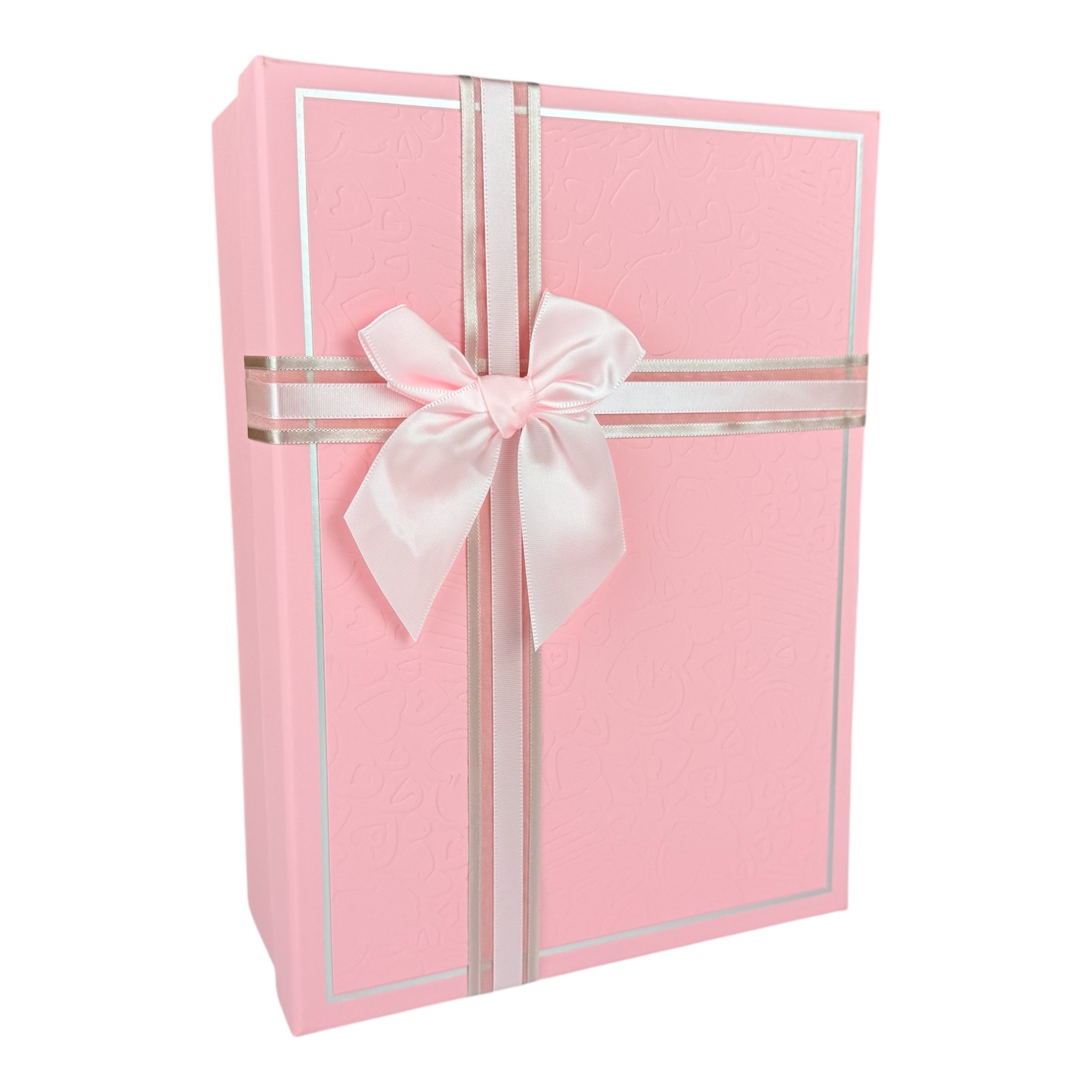 Правоъгълен комплект правоъгълни кутии от 3 части, розов "Prestige" photo 2