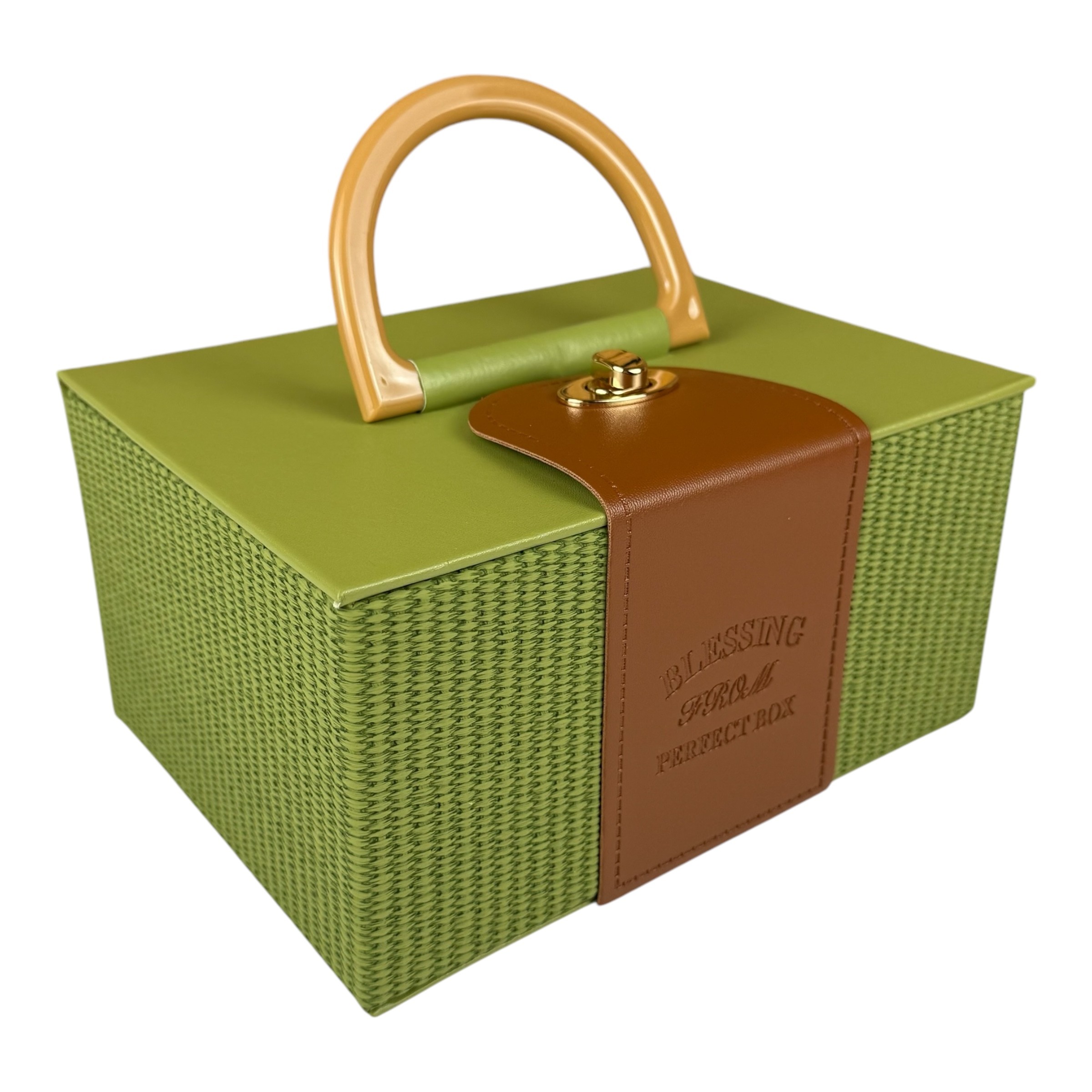 Luxus zöld kézitáska doboz