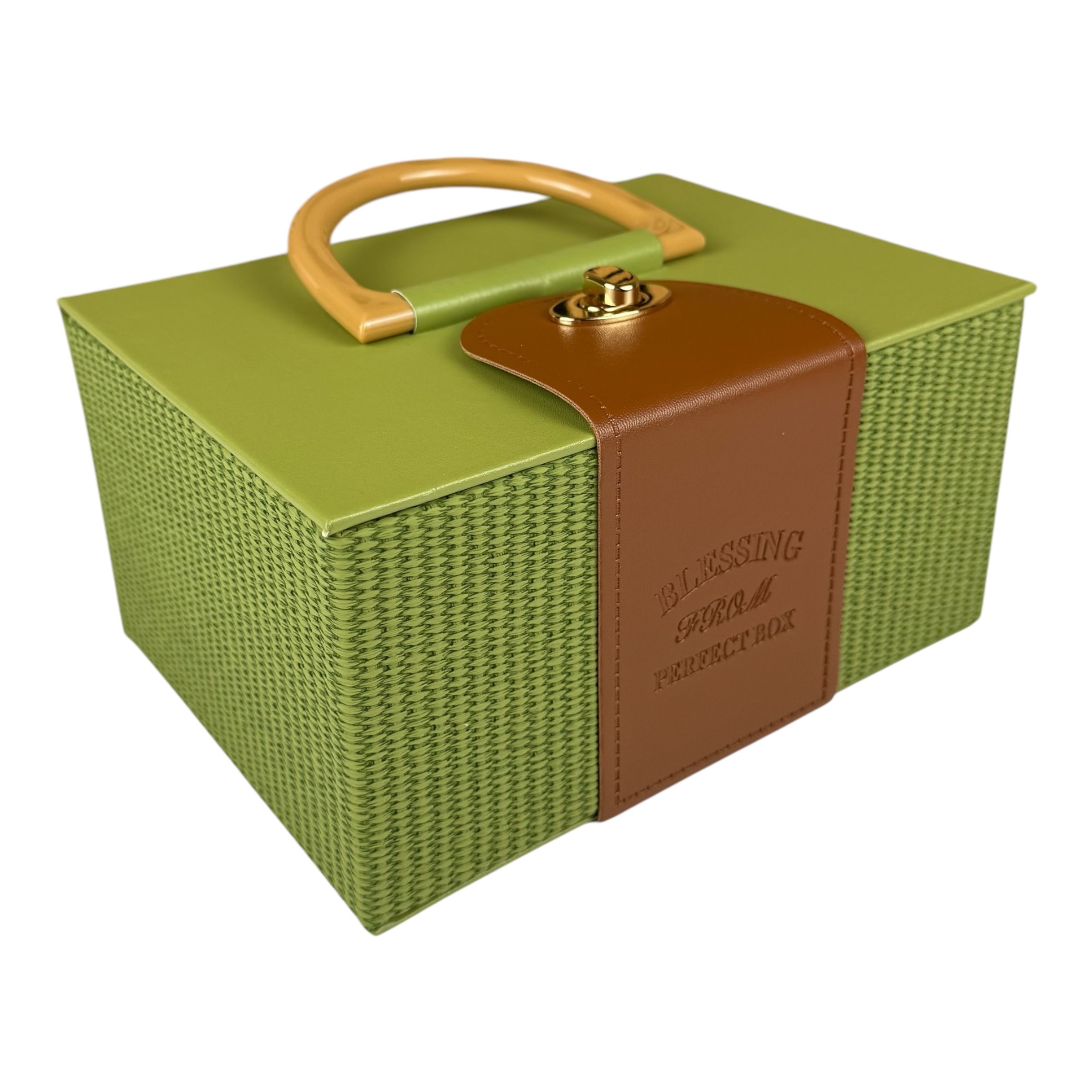 Luxus zöld kézitáska doboz photo 4