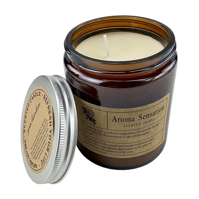 Lumanare aromatica "Amaze" clopotel de vant albastru