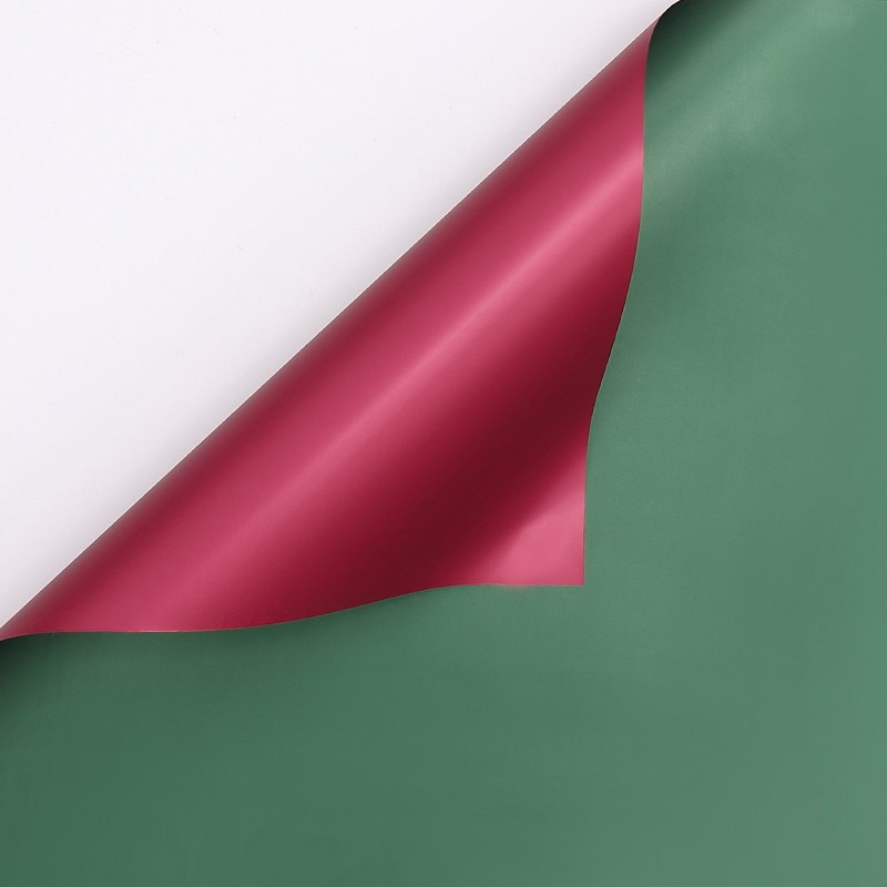 Bicolor cellophane, green+vin #092