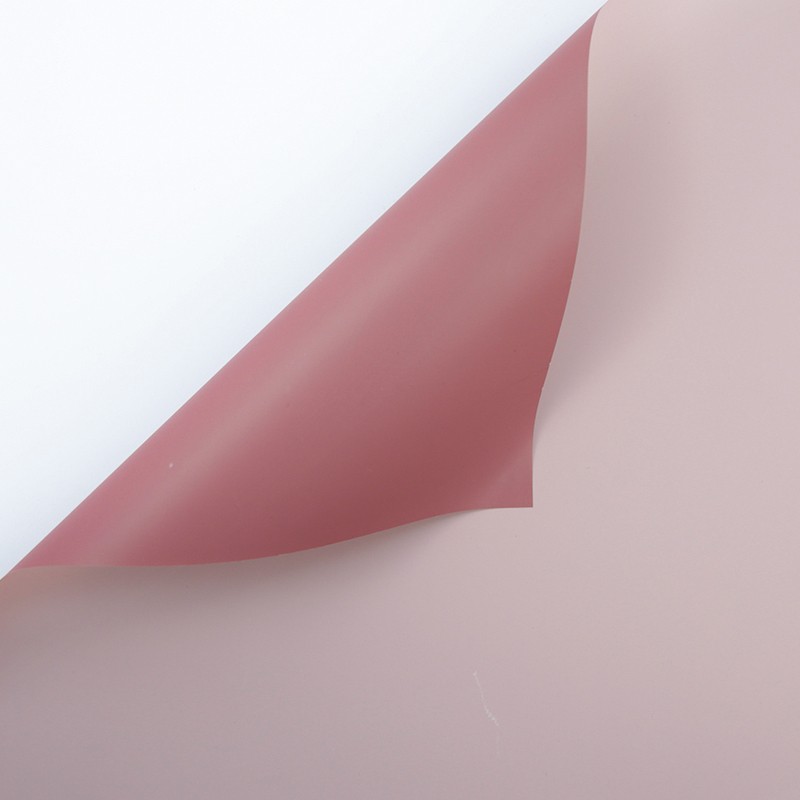 Двуцветен целофан, розово+цинобър #035