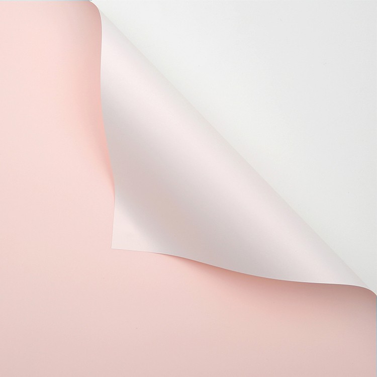 Bicolor cellophane, pink+white #161