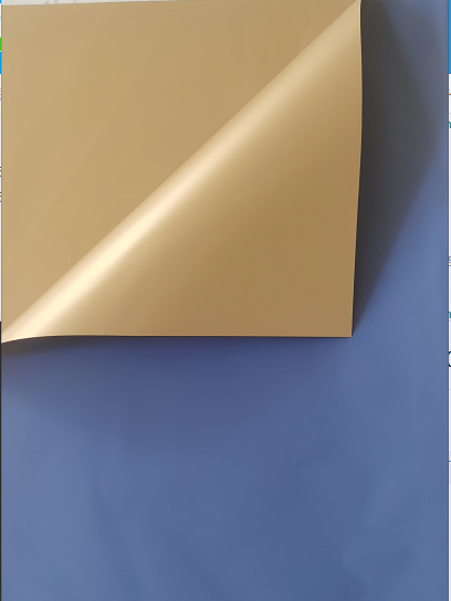 Dwukolorowy złoty celofan, ciemnoniebieski #426