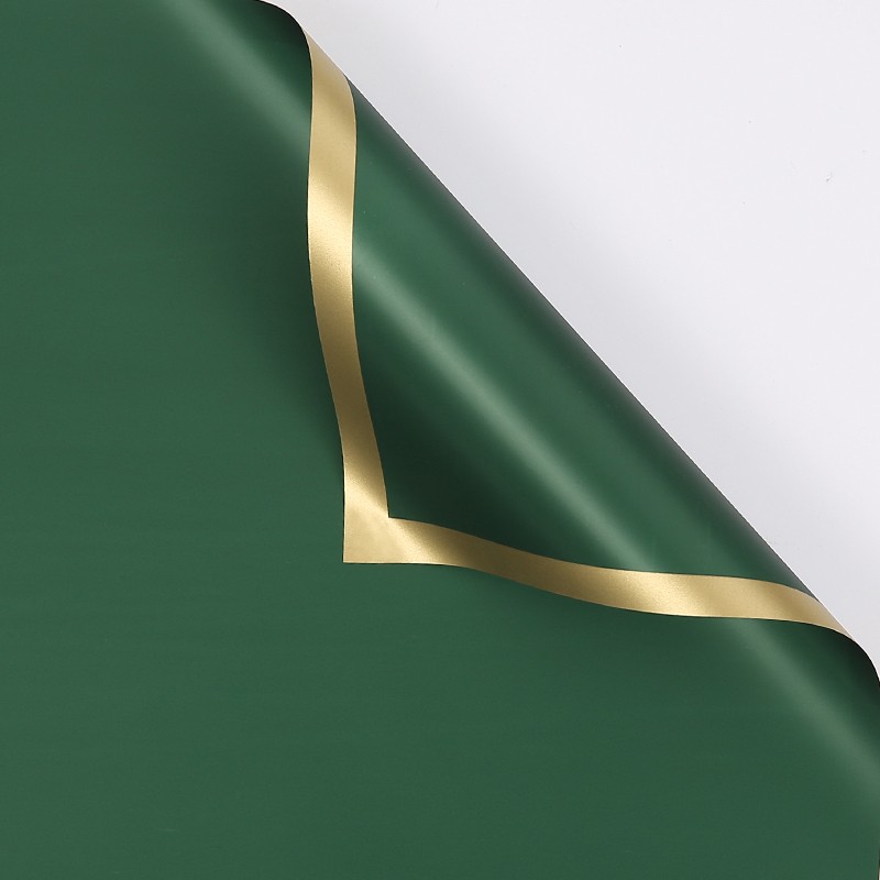 Celofan "Gold kant" Smaragd #091