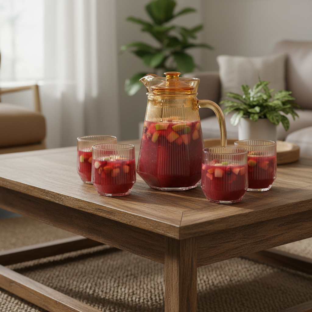 Pitcher set with 4 glasses photo 2