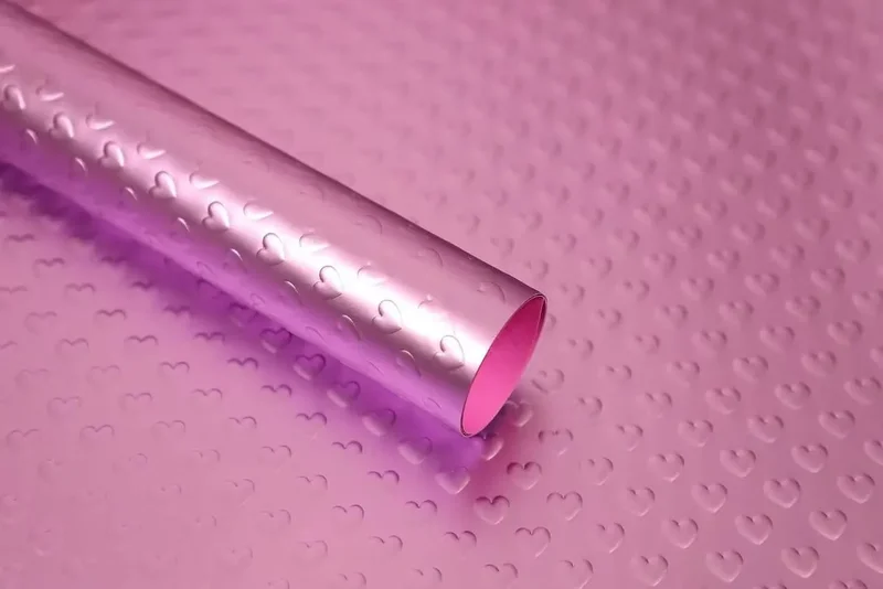 Celofan 3d pentru flori "Heart", impermeabil, #03