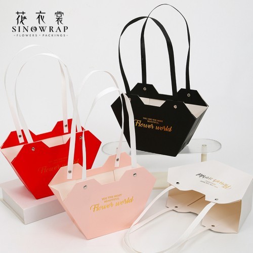 Set of 10 flower bags, 23/15/9, pink photo 6