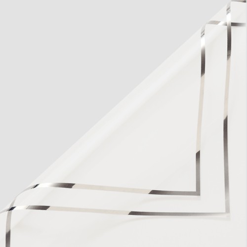 Celofan "Silver lace" alb #01