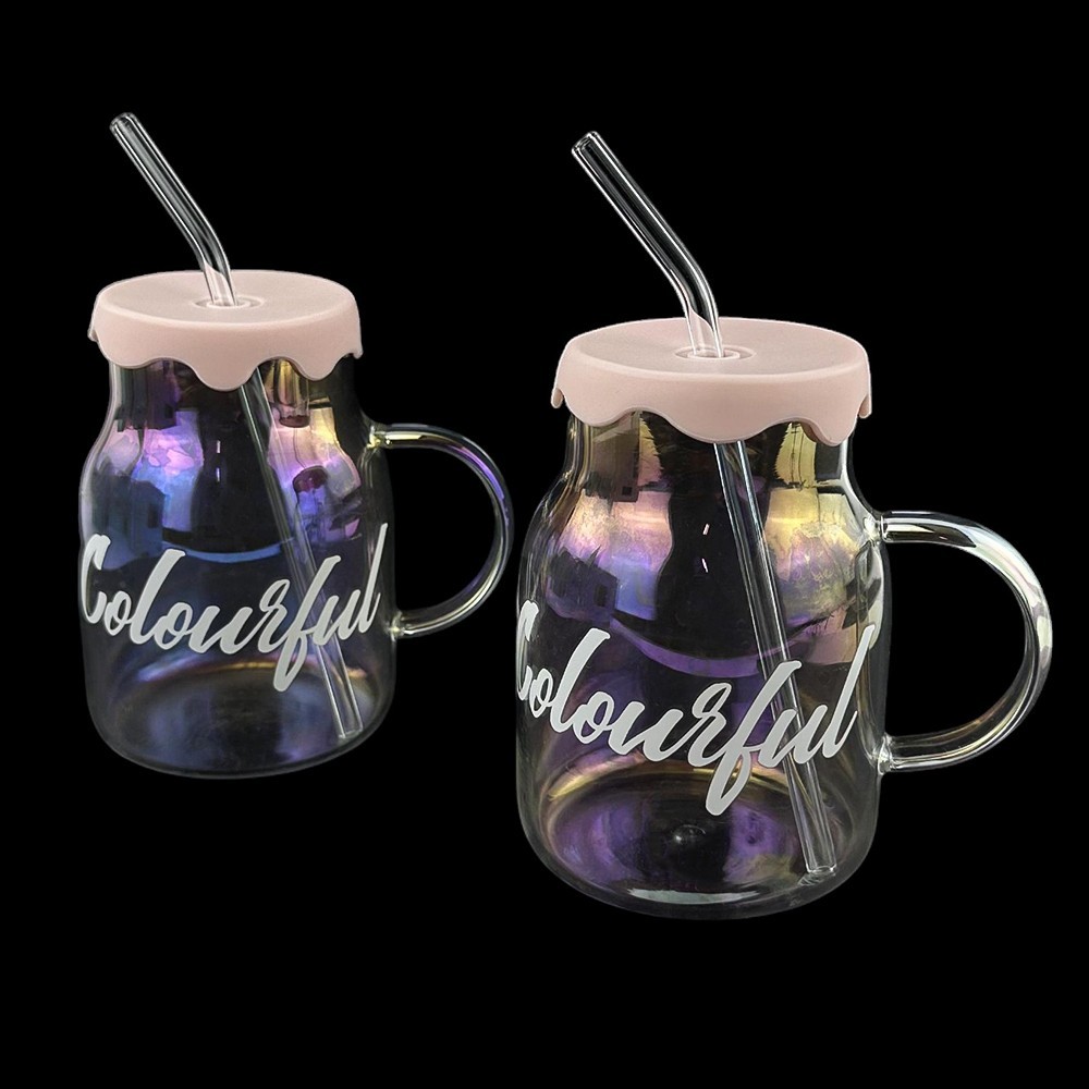 Przezroczysty szklany kubek "Colour" photo 4