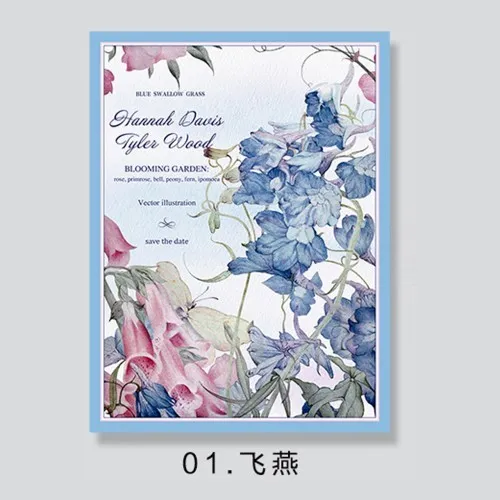 Hârtie de ambalaj cadou "Bloomy", 85g, #01