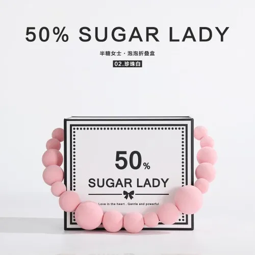 Pungi pentru flori "Sugar Lady" alba