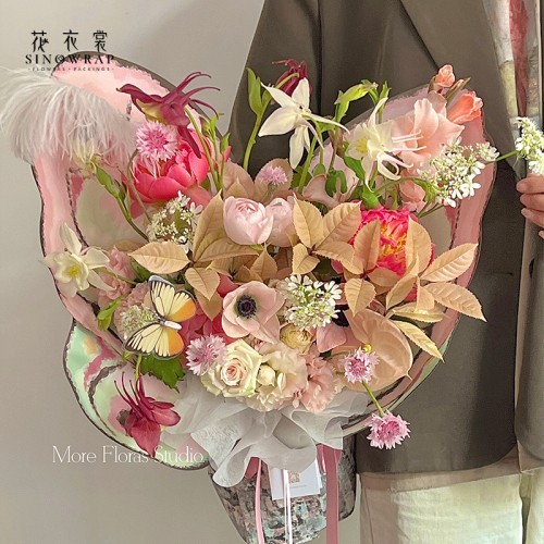 Wings flower wrapping paper, 85g, #09 photo 2