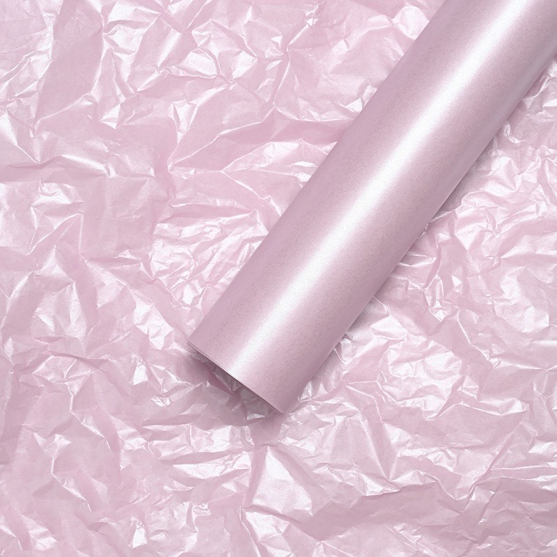 Hârtie de mătase cu sidef "Colory" roz inchis #02
