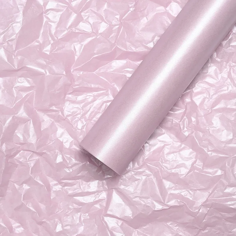 Hârtie de mătase cu sidef "Colory" roz inchis #02