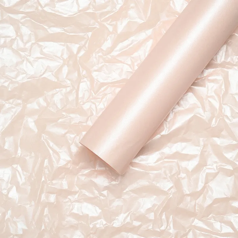 Hârtie de mătase cu sidef "Colory" piersic deschis #03