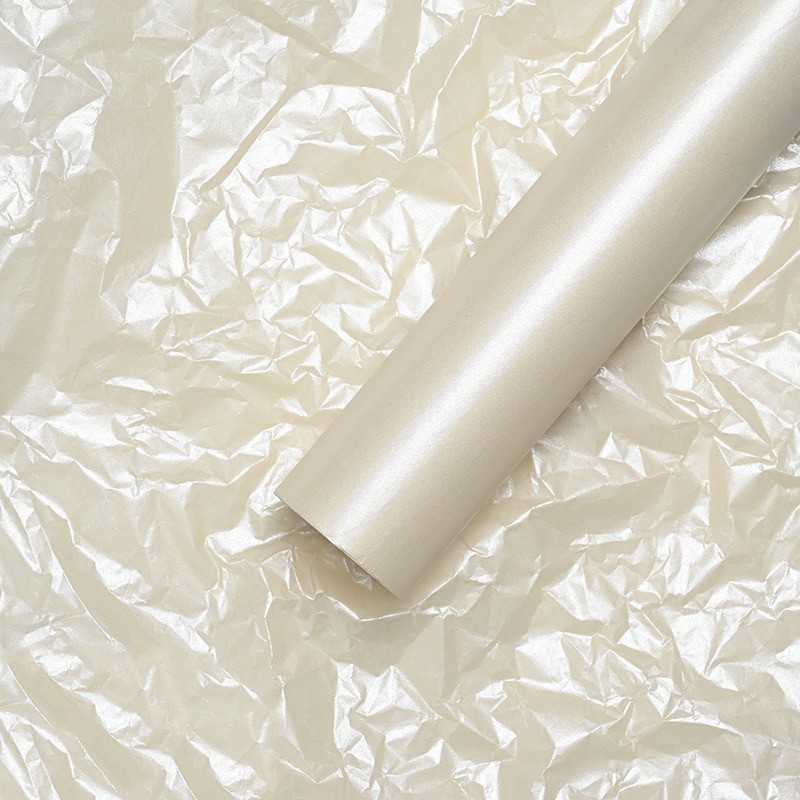 Light gray "Colory" silk paper with mother-of-pearl #08