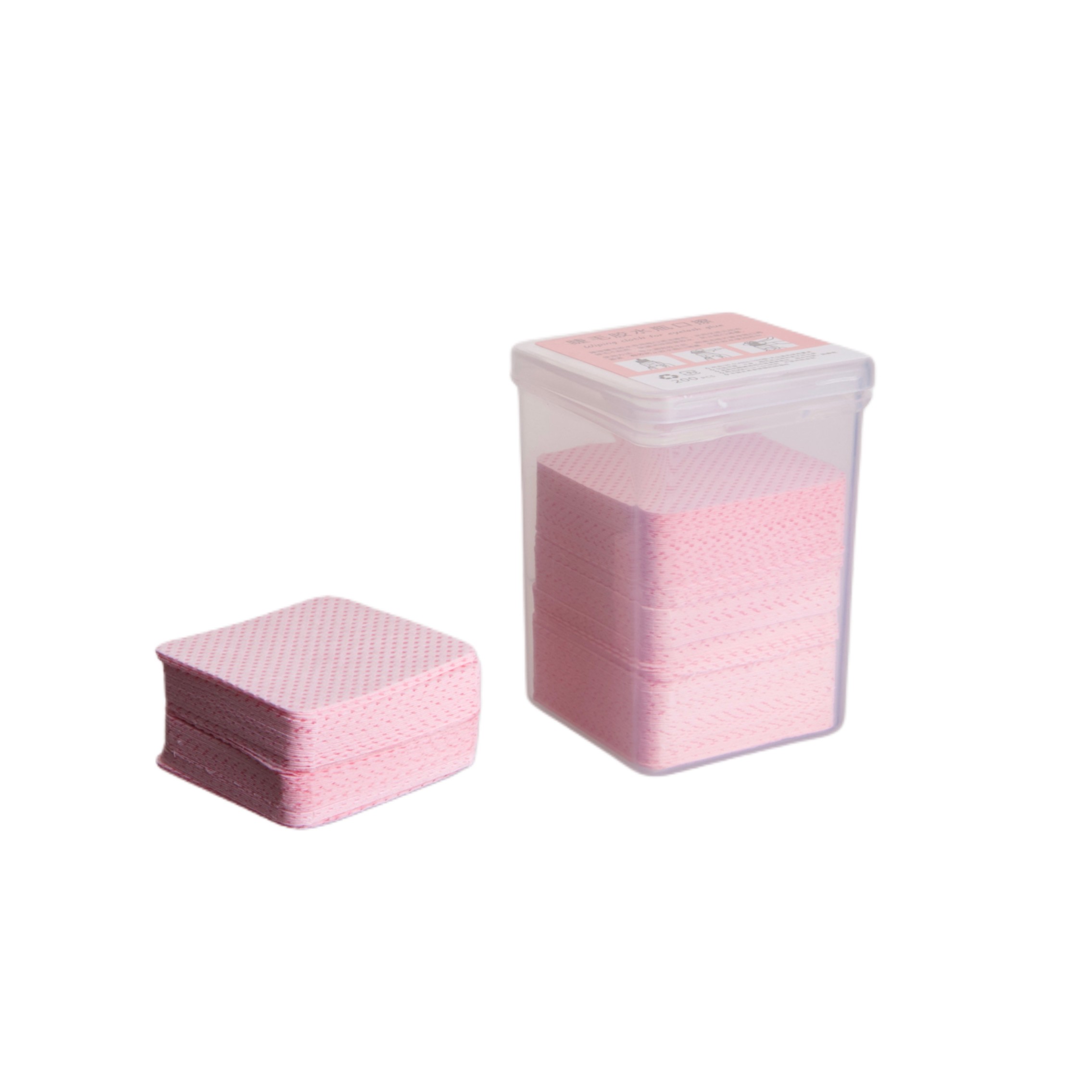 Pink nail napkins