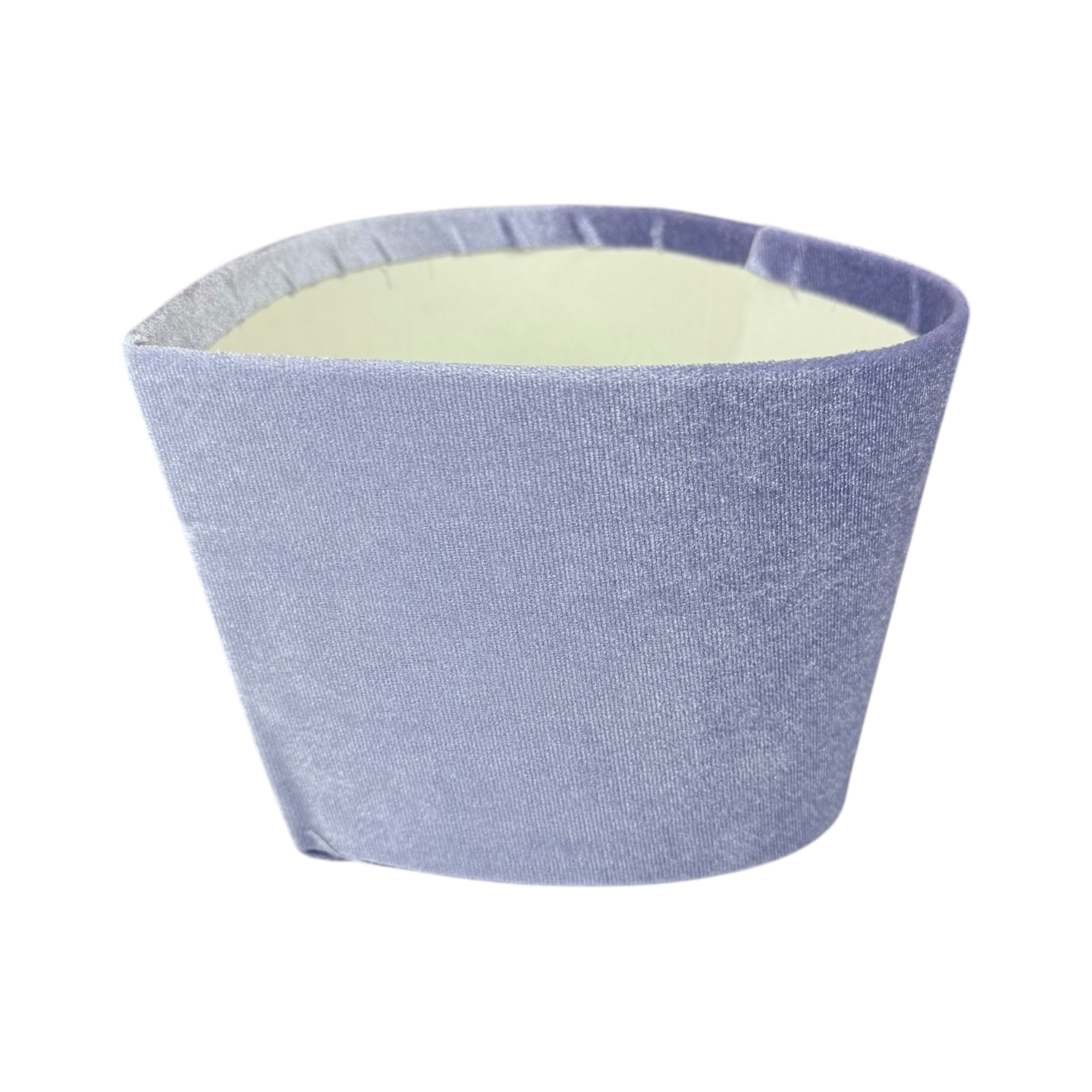 Velvet heart-shaped flower box, lilac, velvet