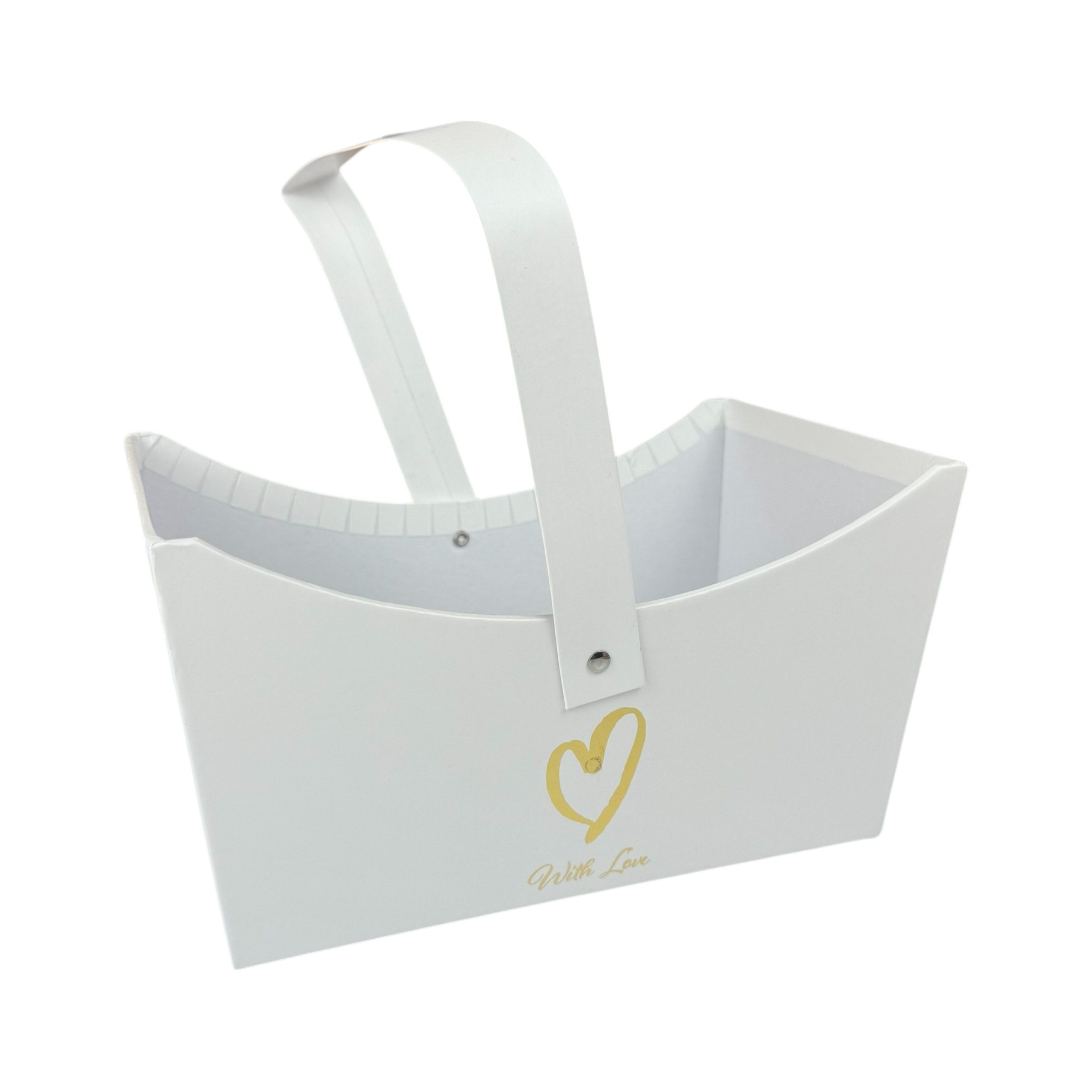 Flower box "Basket", white