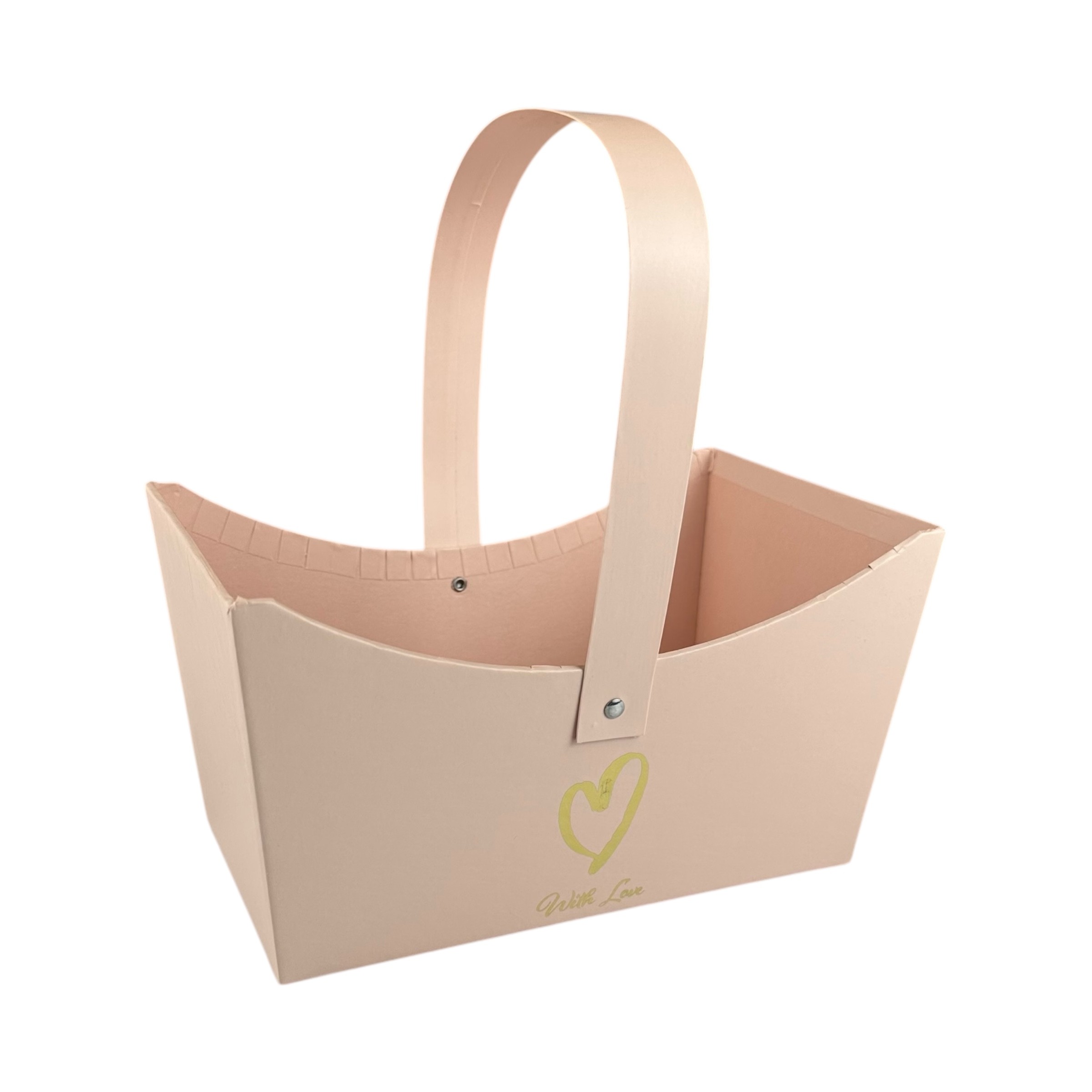 Flower box "Basket", peach