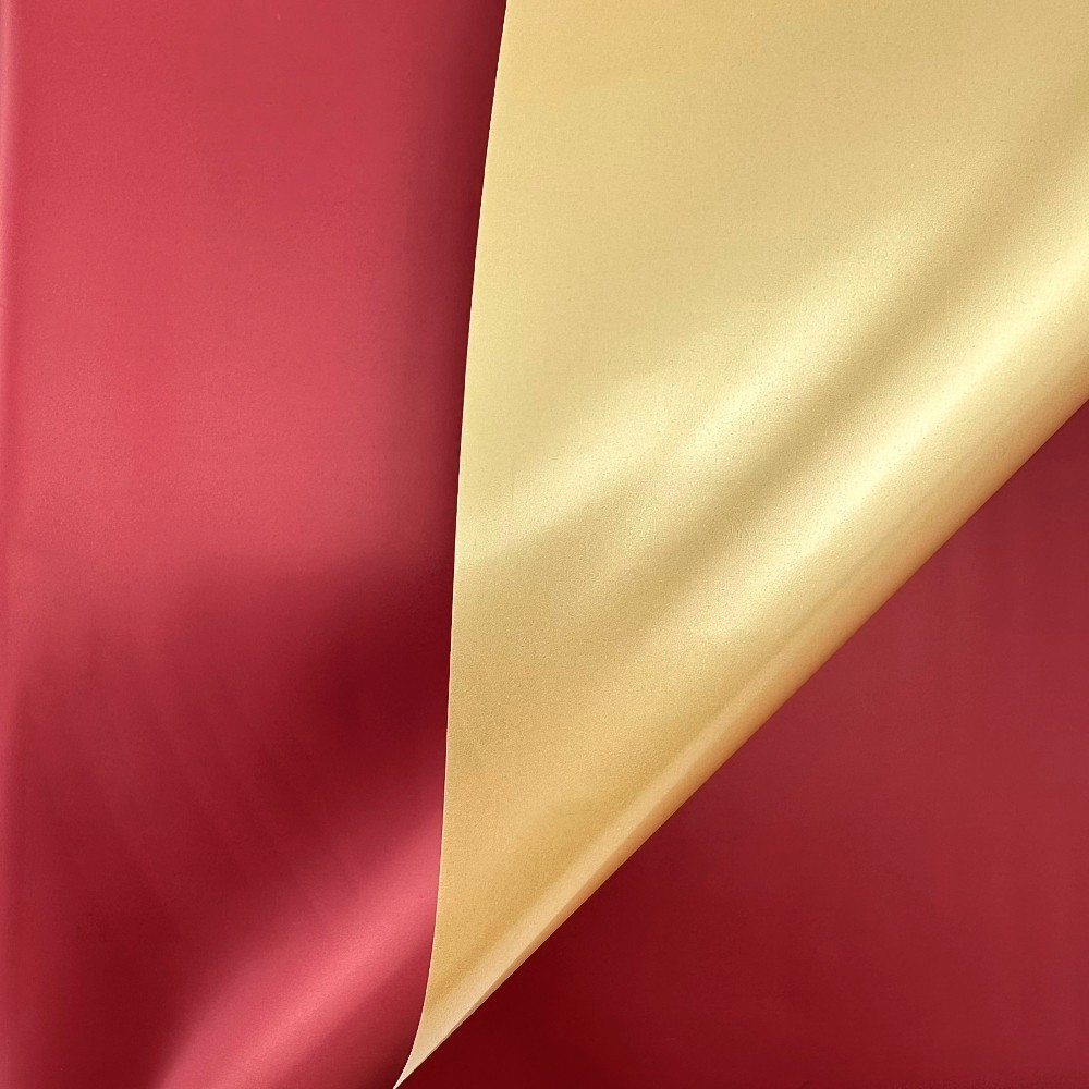 Maradj boldog piros és arany csíkos két színű celofán photo 2