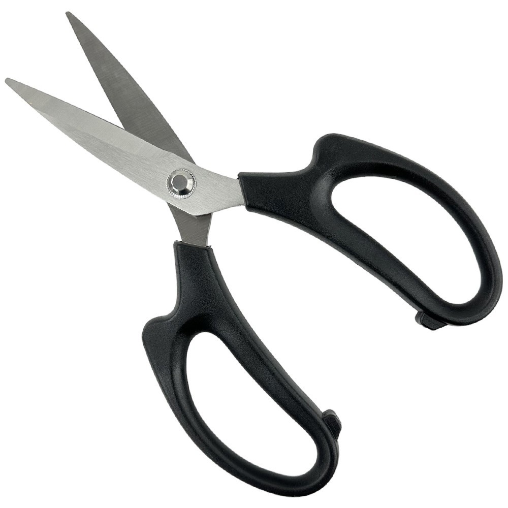 Black floral scissors, iron + plastic, 21,5/10,5 photo 2