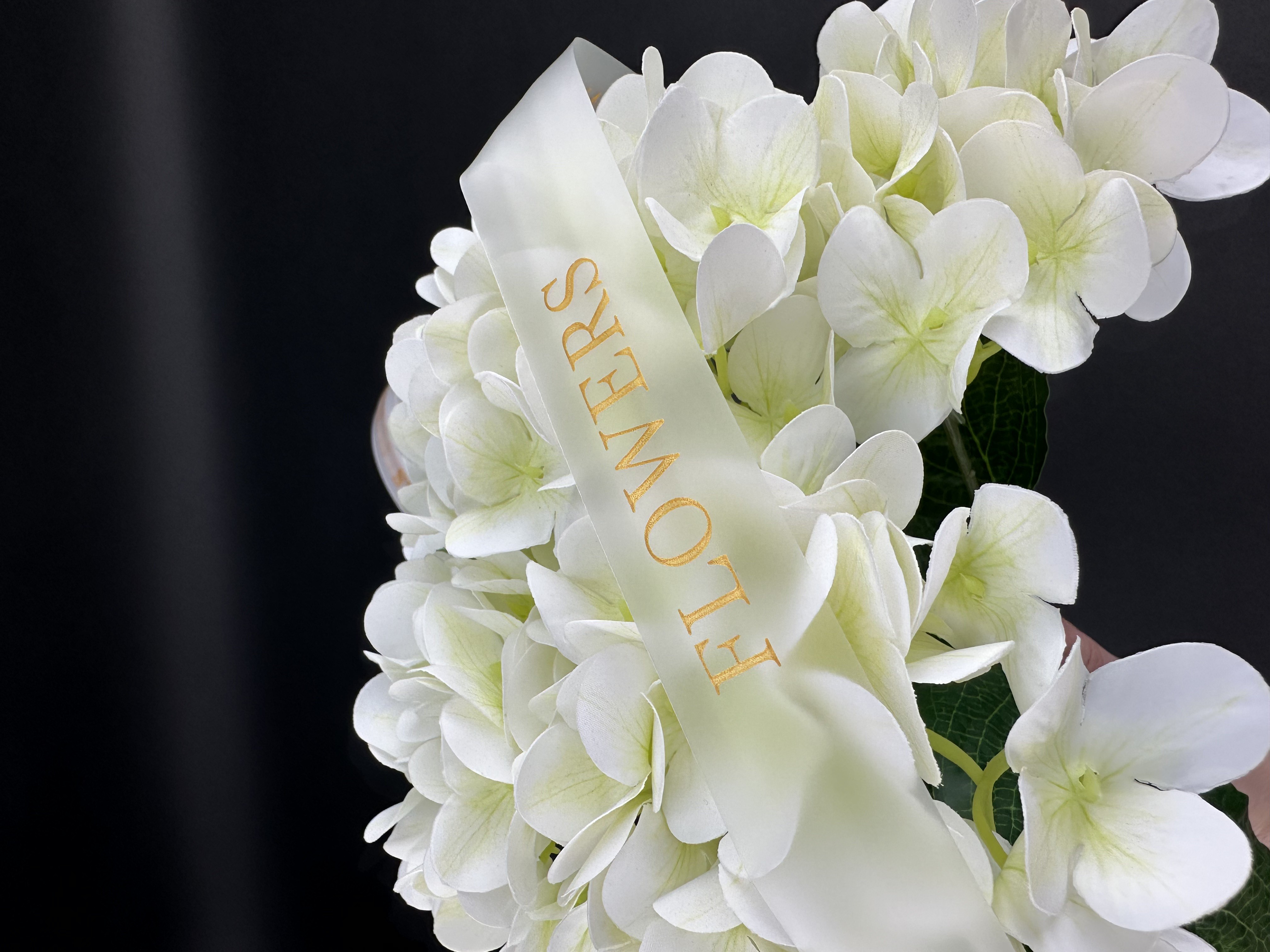 Silicone tape with silver inscription Flowers 2.5 cm by 137.16 m photo 5