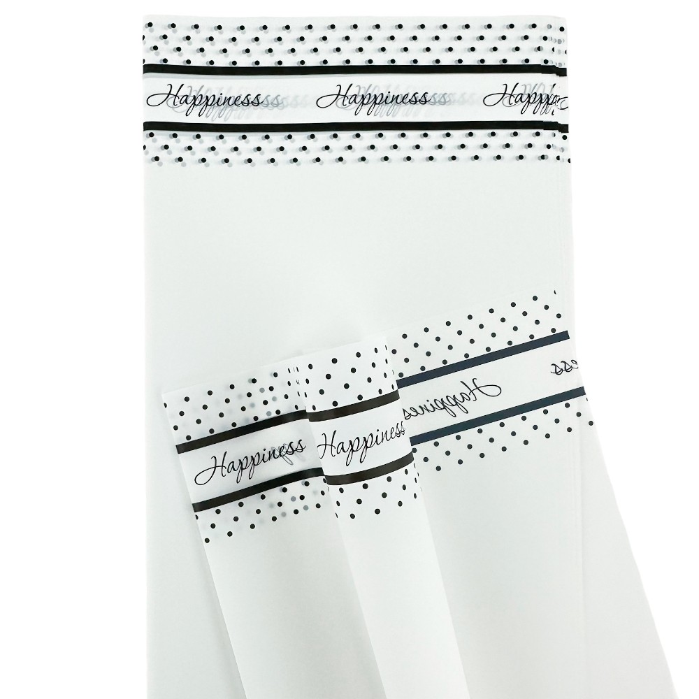 Раиран целофан с черни точки и райета "Dots" photo 3