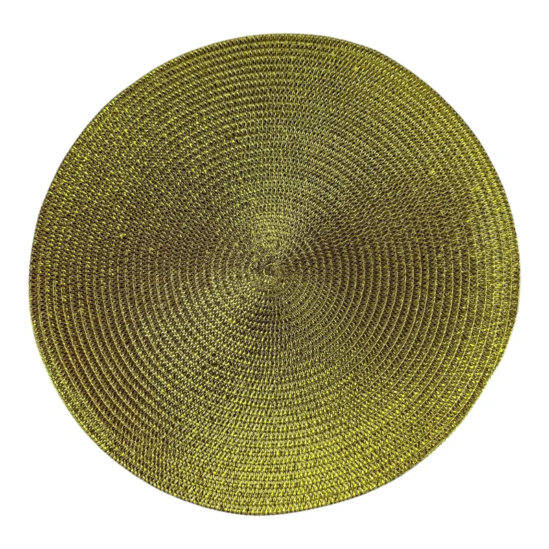 6 db-os tányértartó készlet, PVC, hőszigetelő és csúszásmentes, arany színű, "Casa Chic" modell