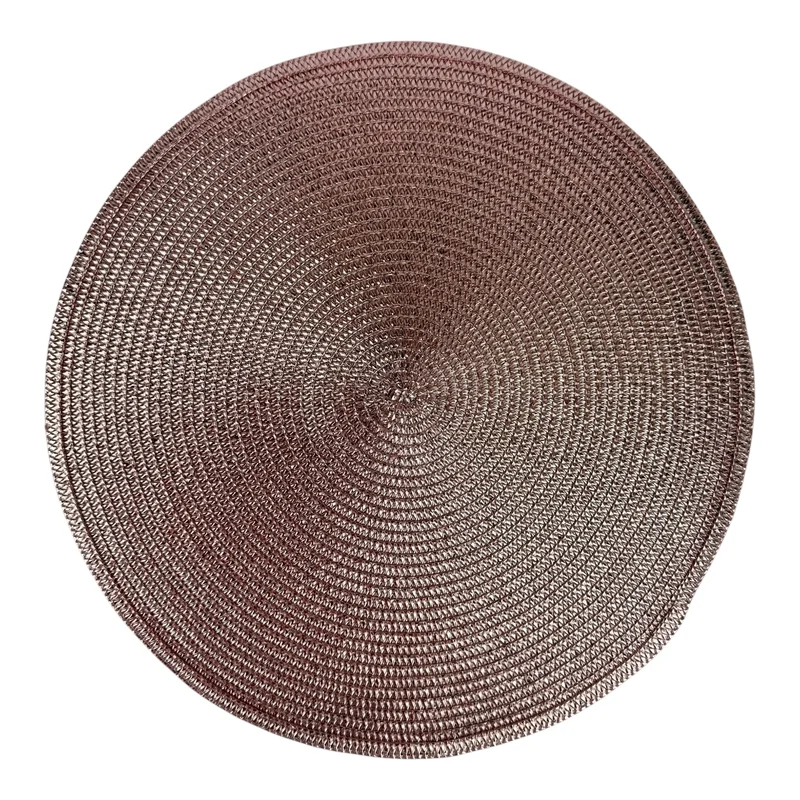 Комплект от 6 поставки за чинии, изработени от PVC, топлоизолиращи и нехлъзгащи се, розов цвят, модел "Casa Chic"