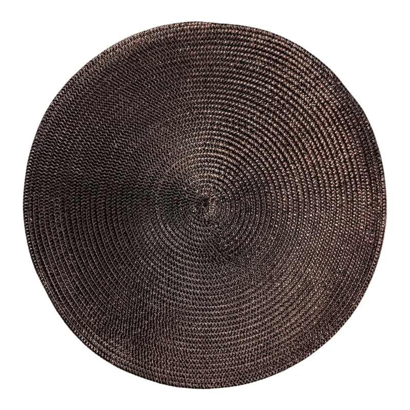 Комплект от 6 поставки за чинии, изработени от PVC, топлоизолиращи и нехлъзгащи се, кафяв цвят, модел "Casa Chic"