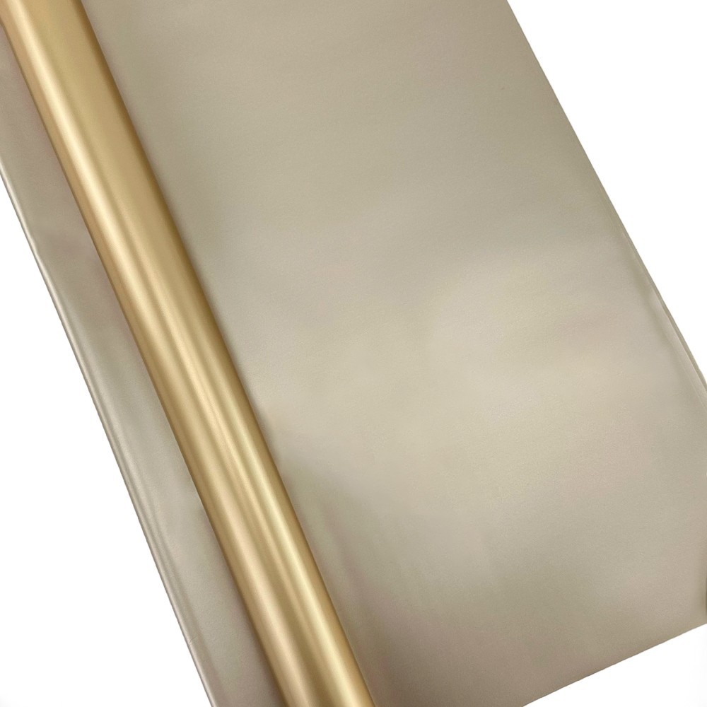 Двоен целофан в златист цвят с перличка "Double" photo 2