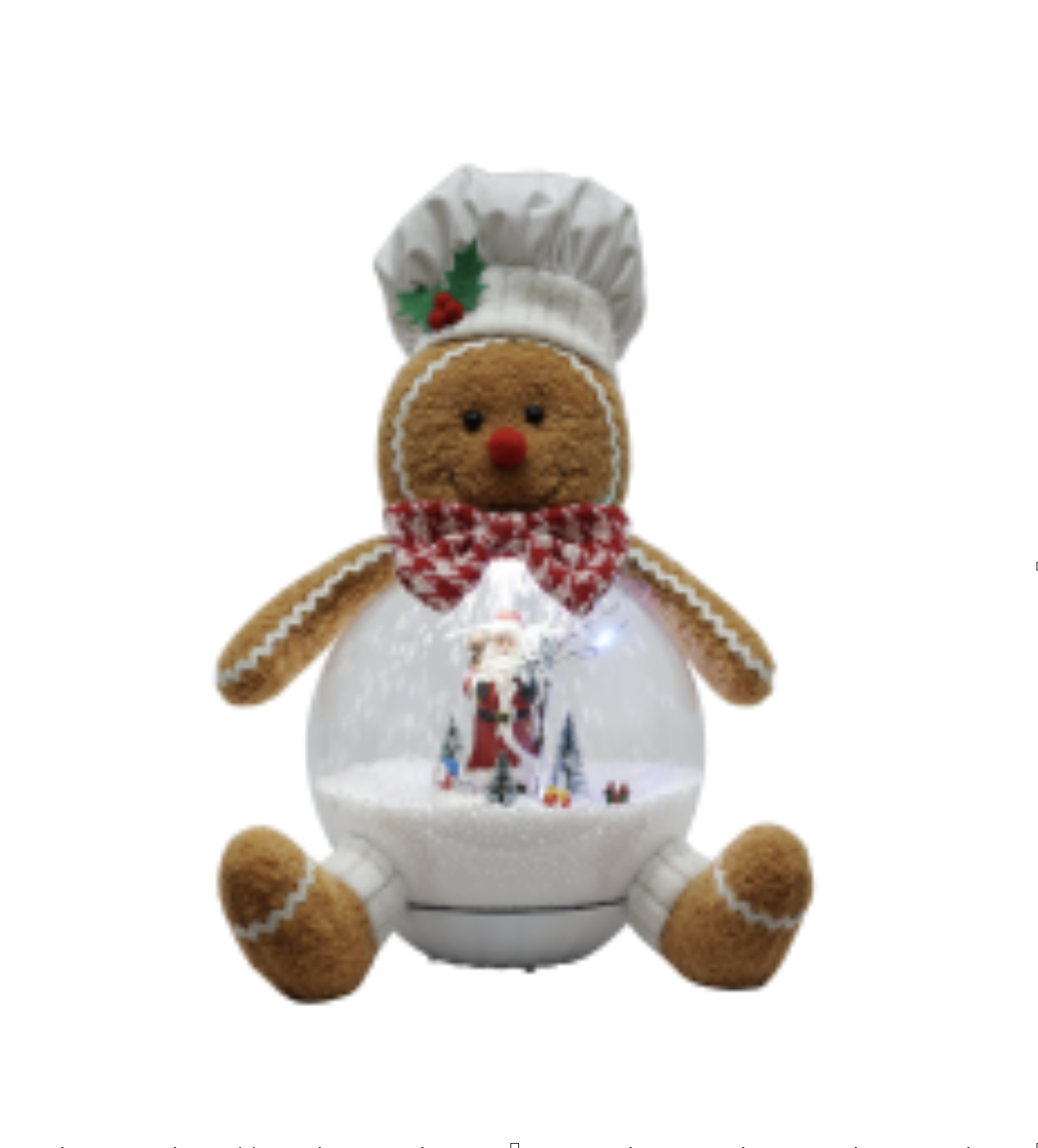 Gingerbread Man with Magic Christmas Globe