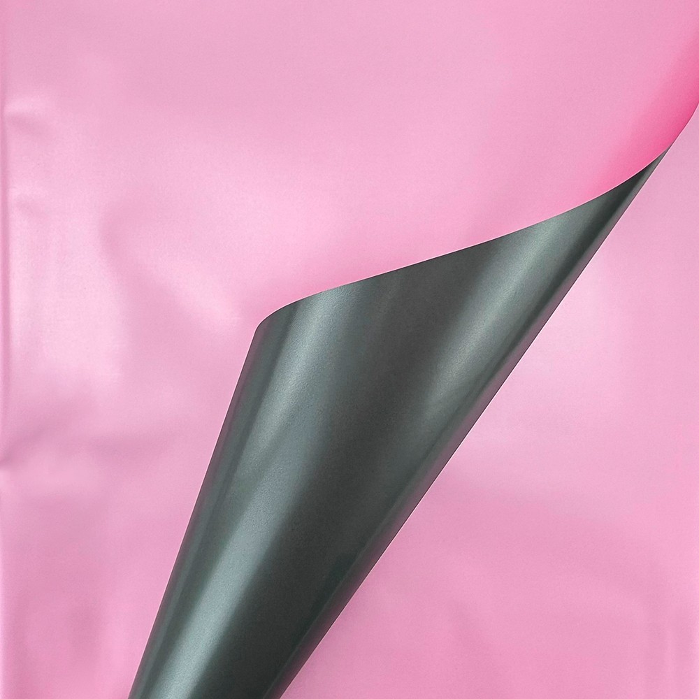 Двуцветен целофан с лилави графити и перлен фон "Double"