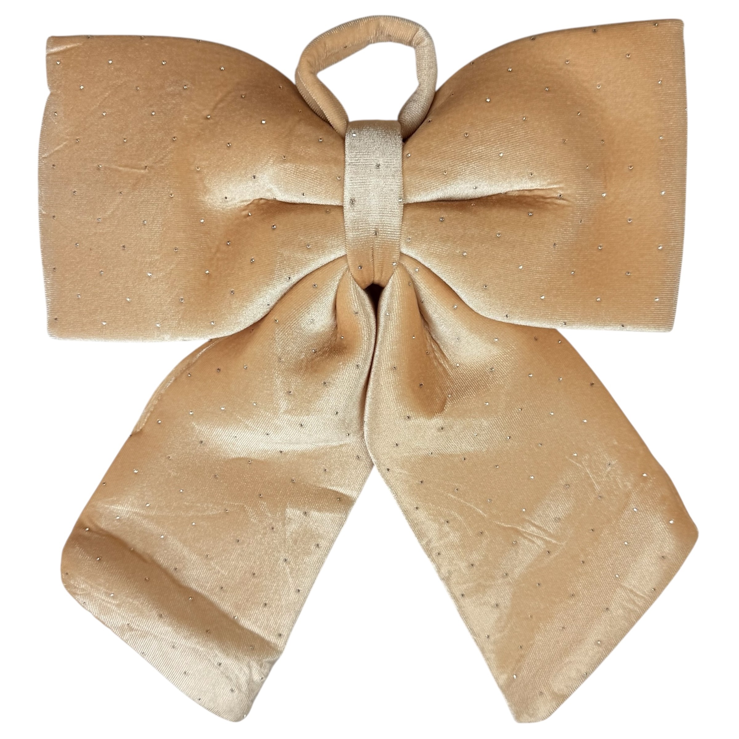 Cream velvet Christmas banner