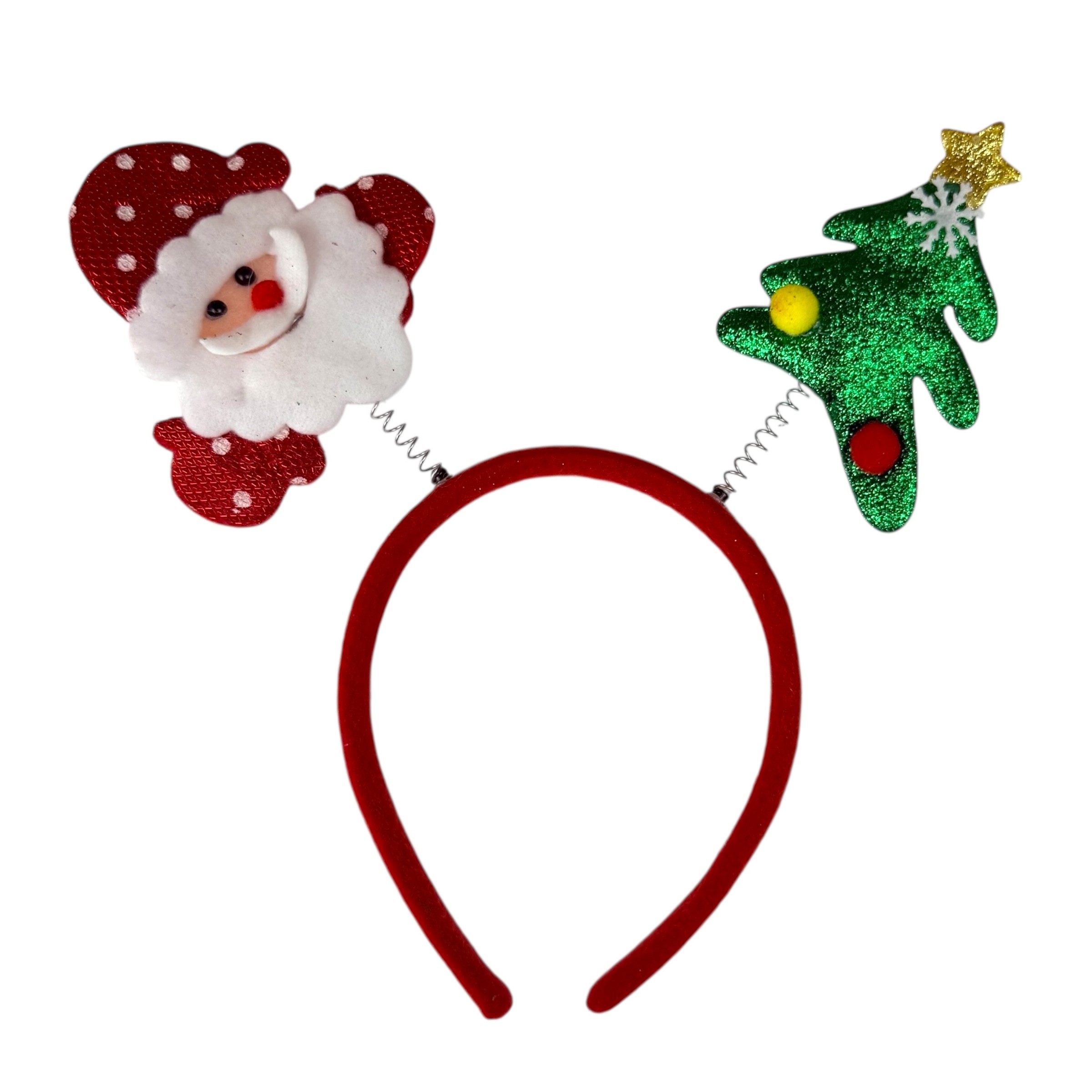 Коледни ленти за глава Jolly Jingle Bells - комплект от 12, микс photo 3