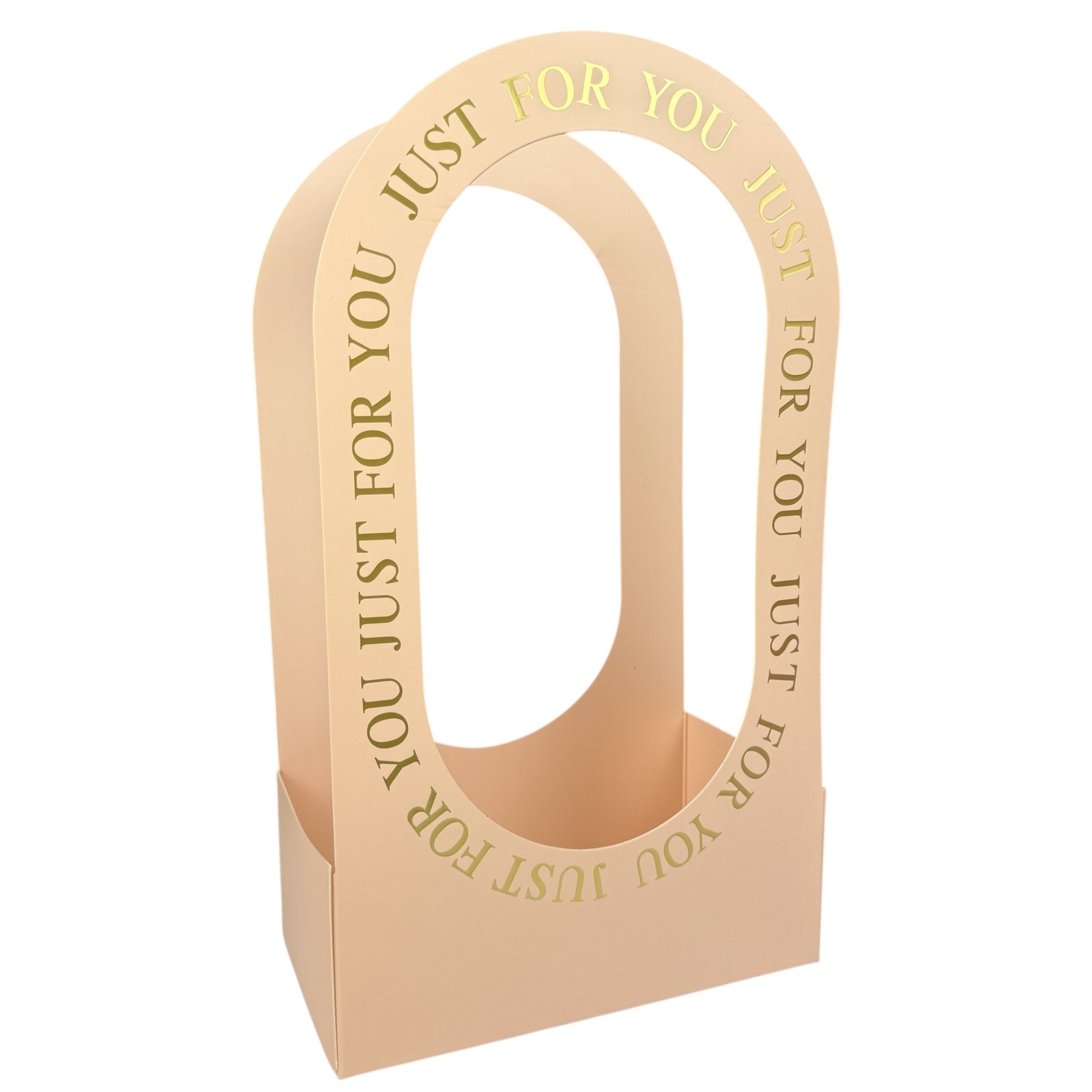 Комплект от 10 розови пакета за цветя "Handy" 22x12x38