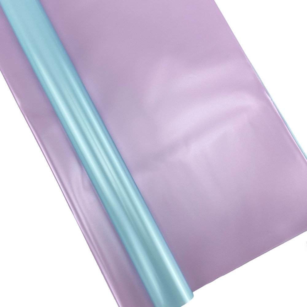 Dwukolorowy liliowo-niebieski celofan z "podwójnym" perłowym tłem photo 2